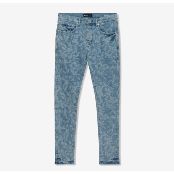 PURPLE Brand Light Indigo Wash Cherub Laser Men’s Size Medium W29‎ L32 - Picture 1 of 11